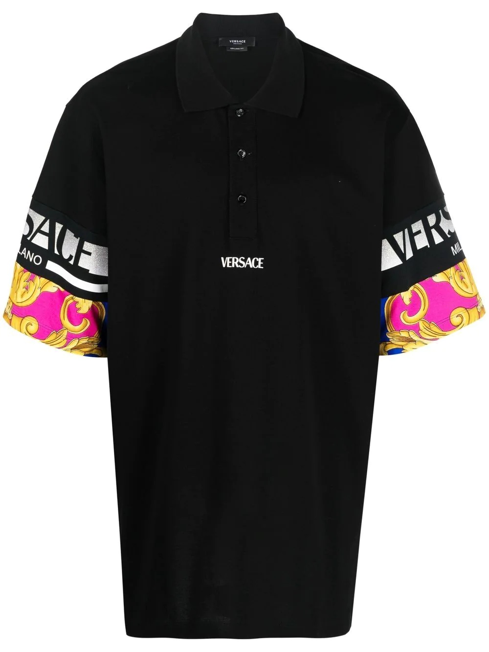 logo-print polo shirt - 1