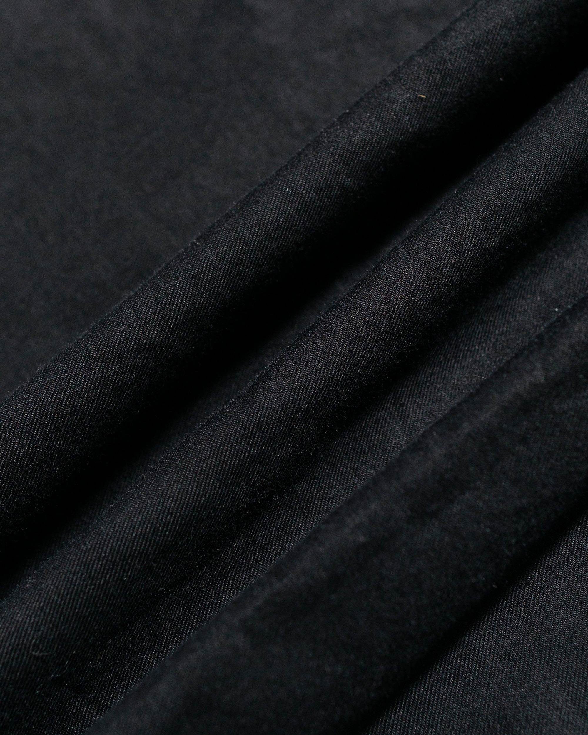 Cotton/Silk Twill Oversized Regular Collar Shirt Black - 6