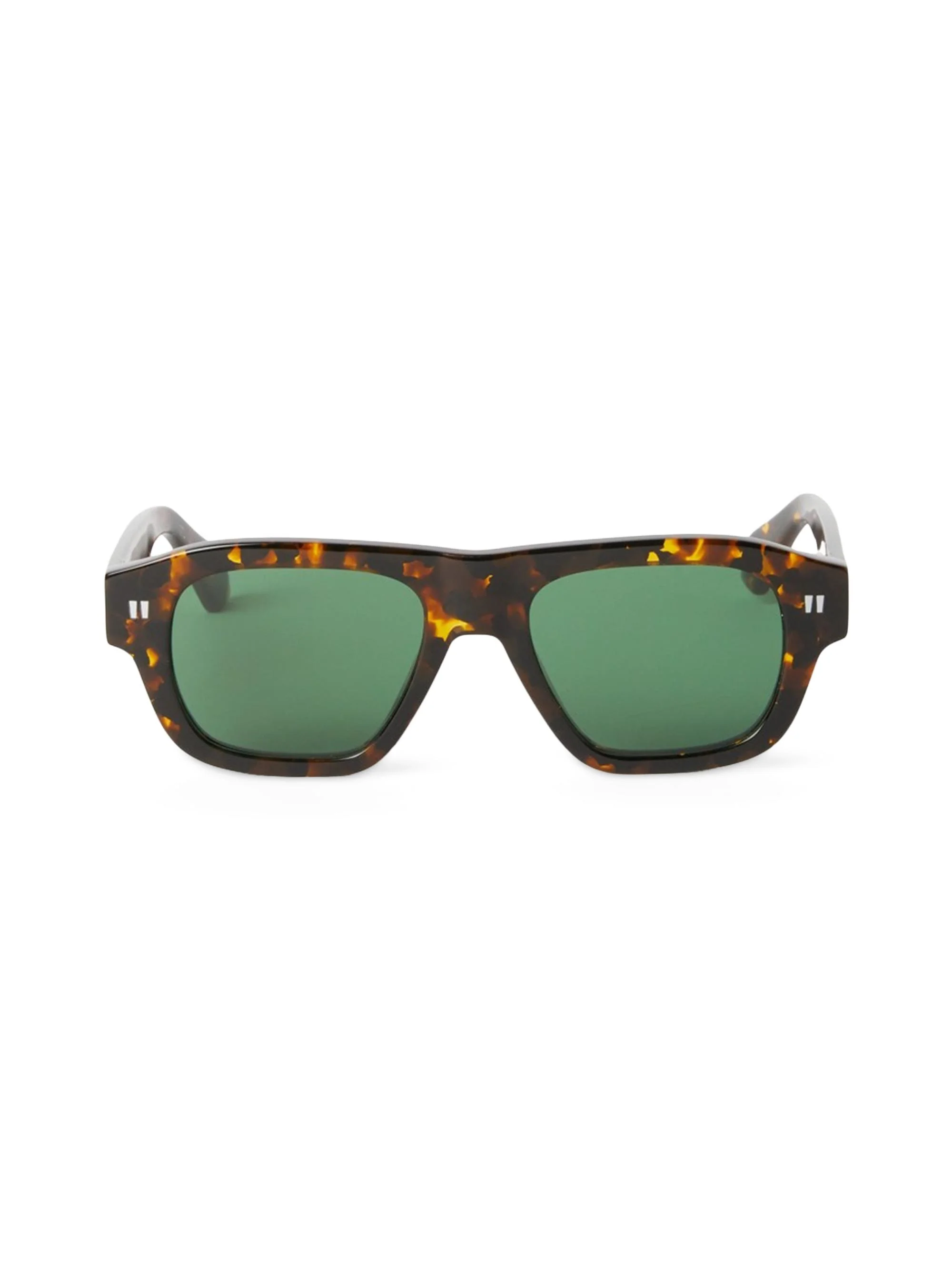 Men's Providence 52MM Geometric Sunglasses - Havana Green - 1