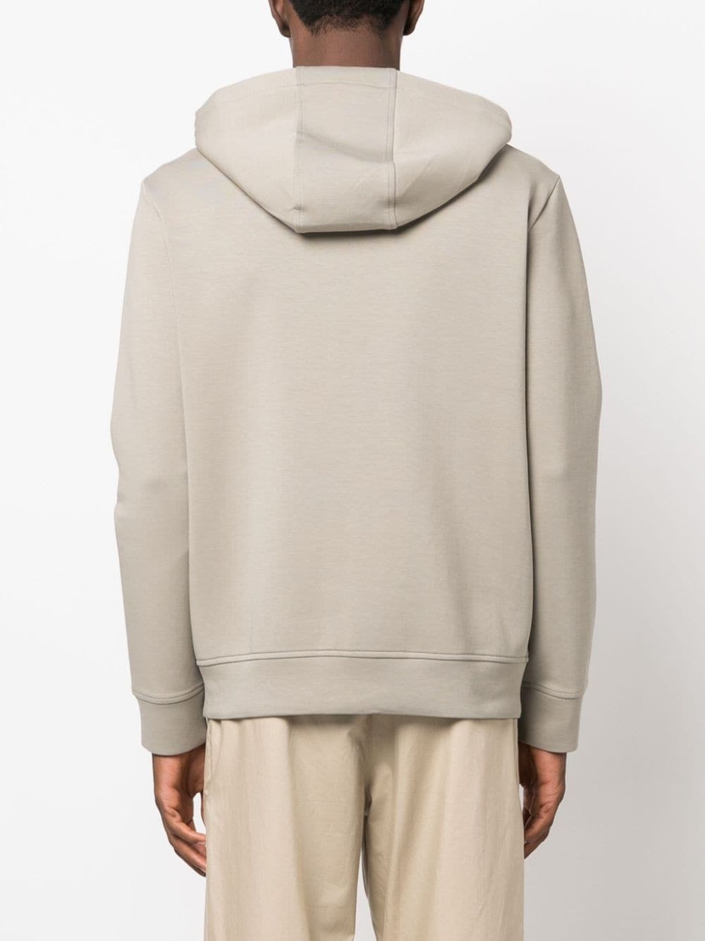 logo-embroidered drawstring hoodie - 4