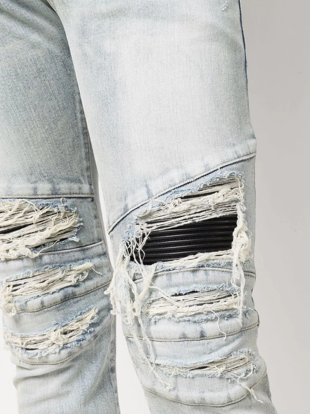 distressed-effect skinny jeans - 5