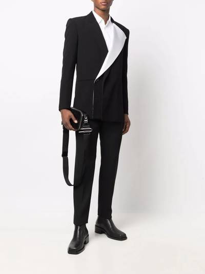 Balmain asymmetric double-lapel blazer outlook