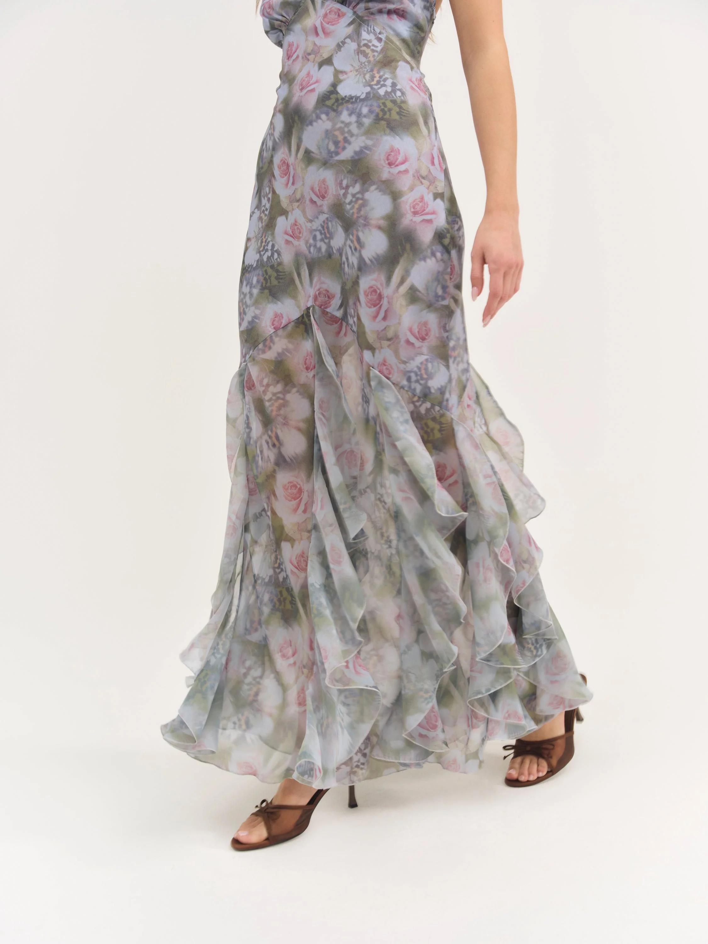 For Love & Lemons Elea Maxi Dress - CD3468-FA25-PURPLE | REVERSIBLE