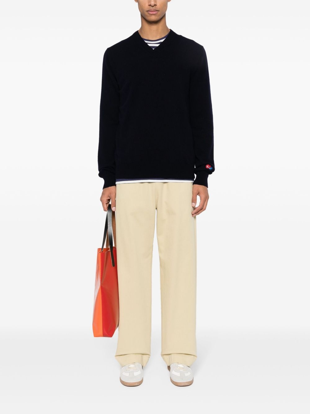 x the Artist Invader pixelated-appliqué jumper - 2