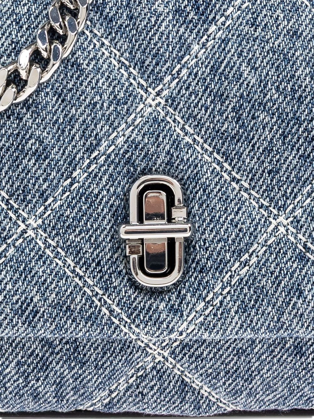 The quilted small Dual chain cross body bag - 5