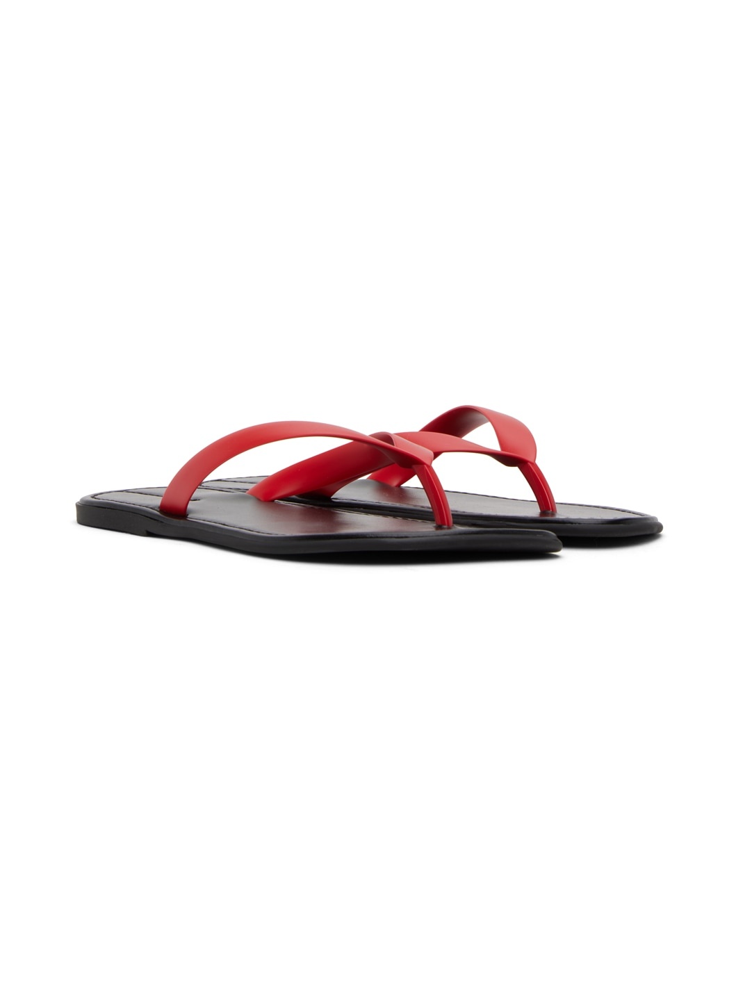 Red & Black Beach Sandals - 4