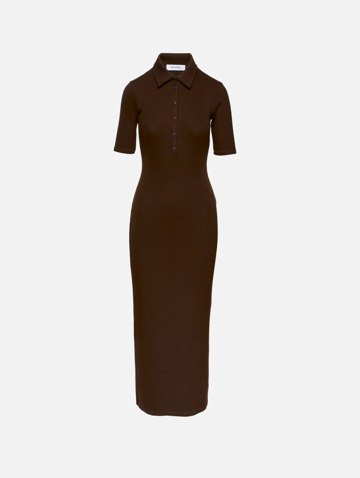 AMERICANO RIB POLO MAXI DRESS - 5