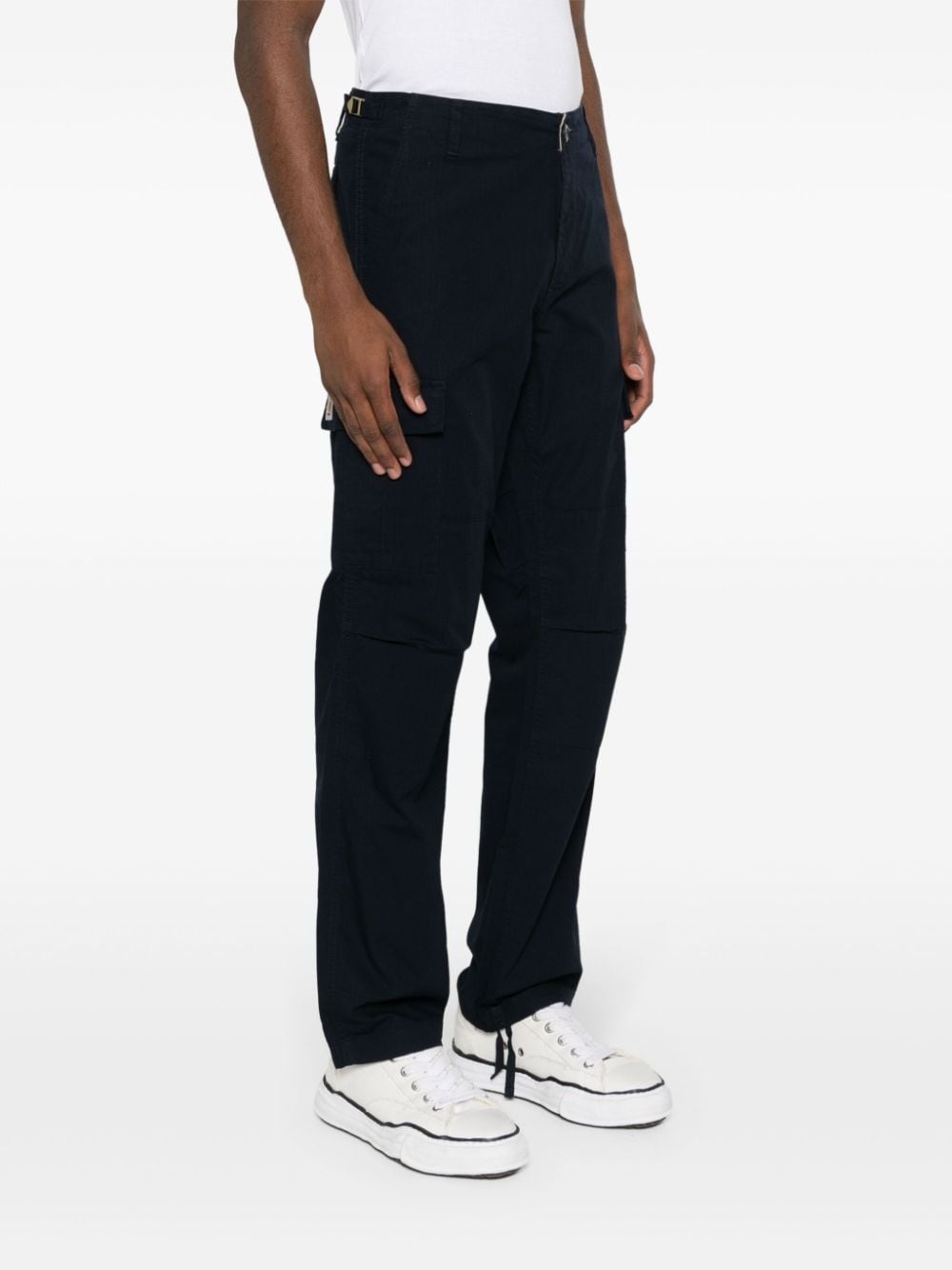 cotton tapered cargo trousers - 3