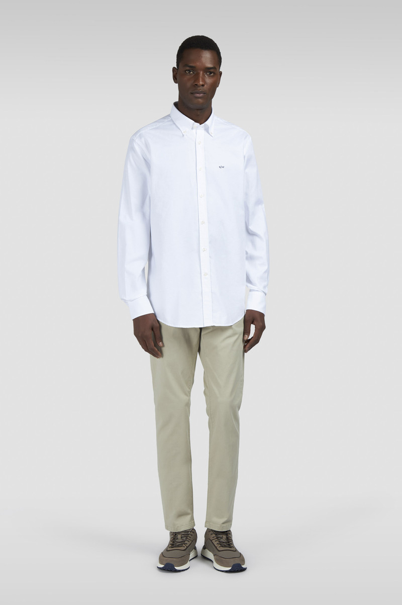 Paul & Shark OXFORD COTTON SHIRT WITH SHARK EMBROIDERY outlook