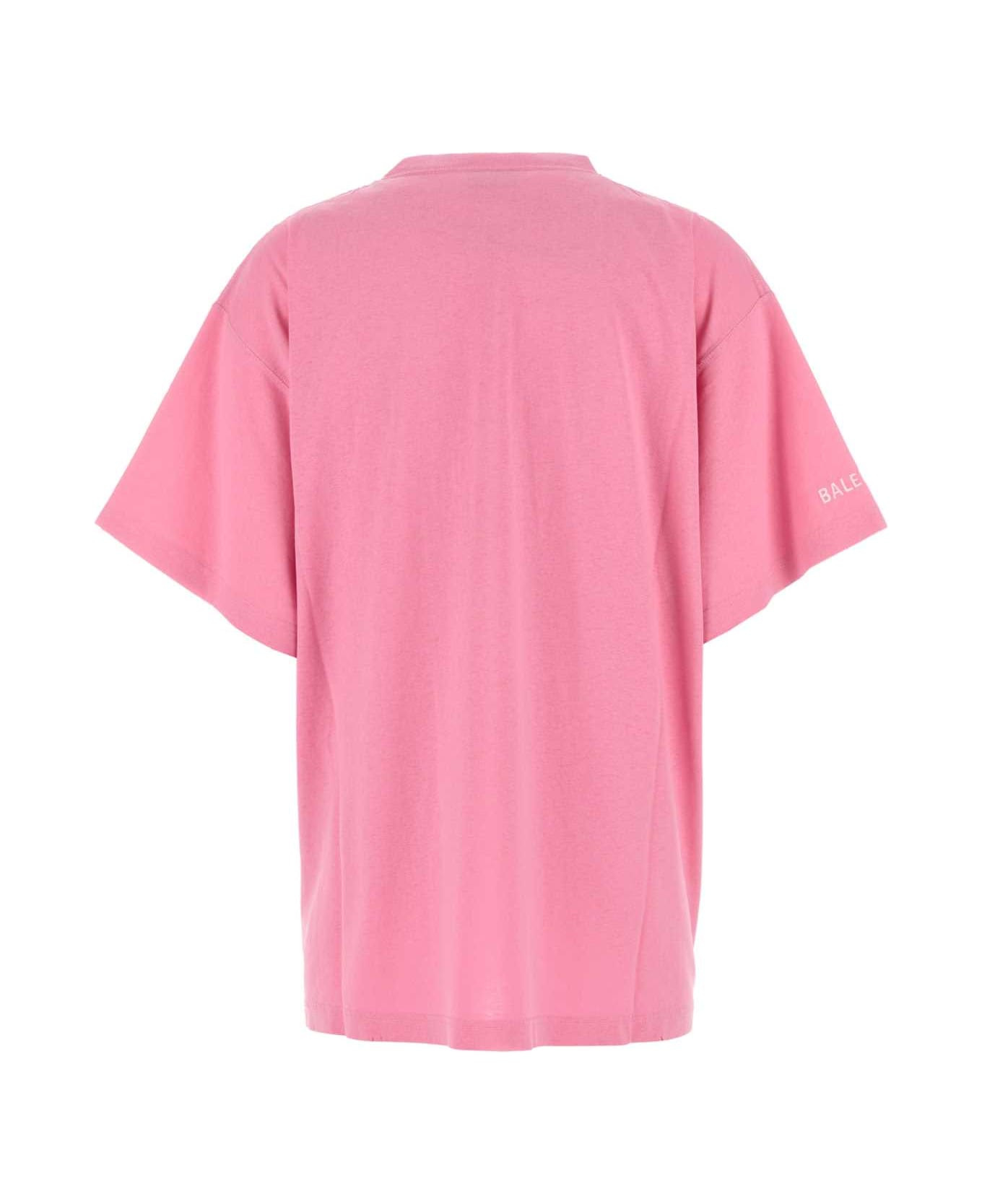 Pink Cotton Oversize T-shirt - 2