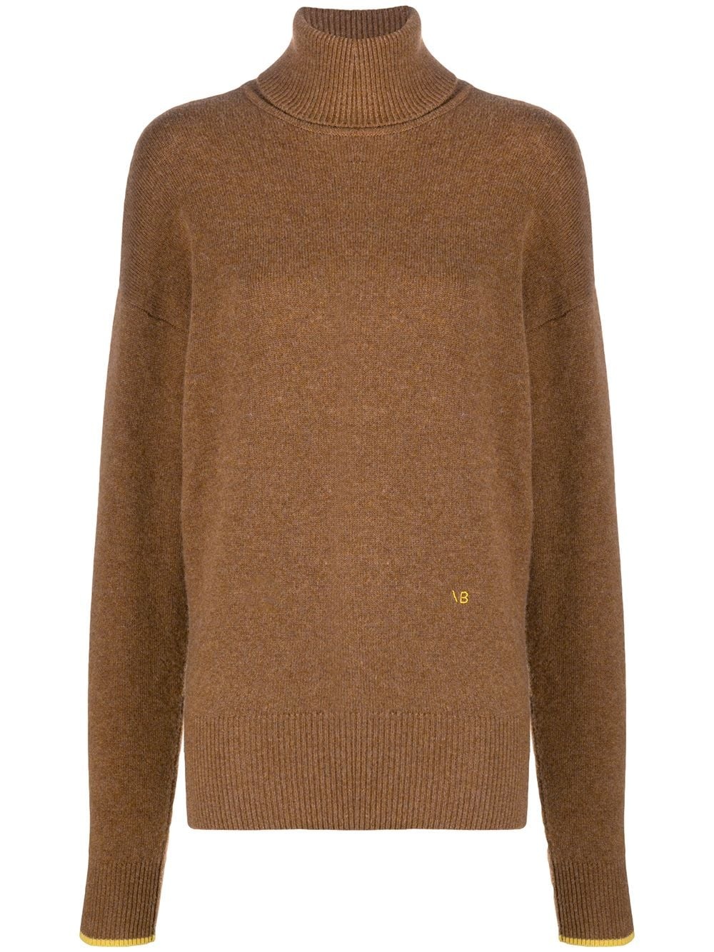 roll-neck wool jumper - 1