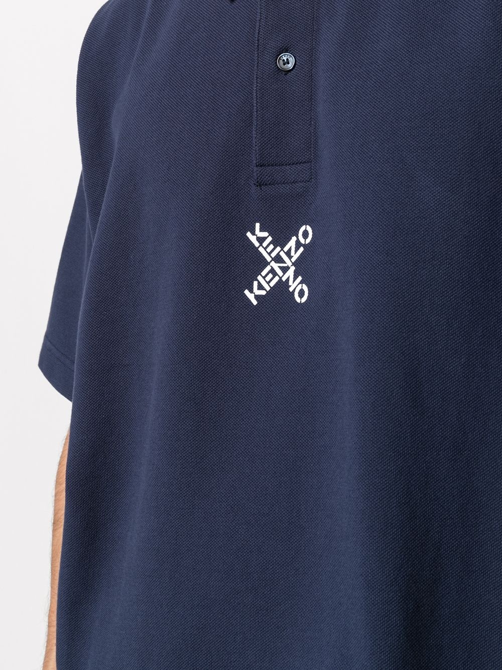 logo-embroidered polo shirt - 5