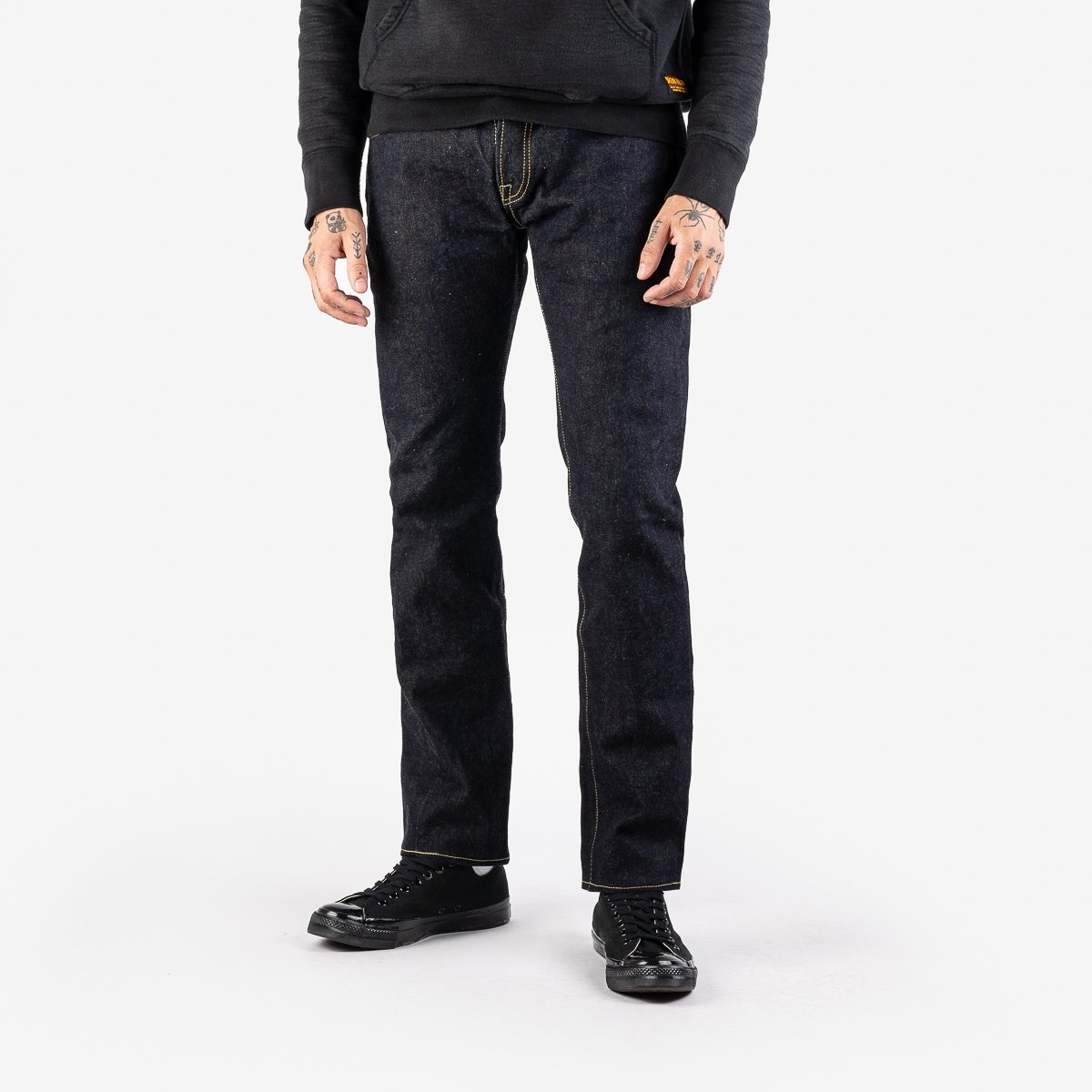 IH-777S-19L 19oz Left Hand Twill Selvedge Denim Slim Tapered Cut Jeans - Indigo - 2