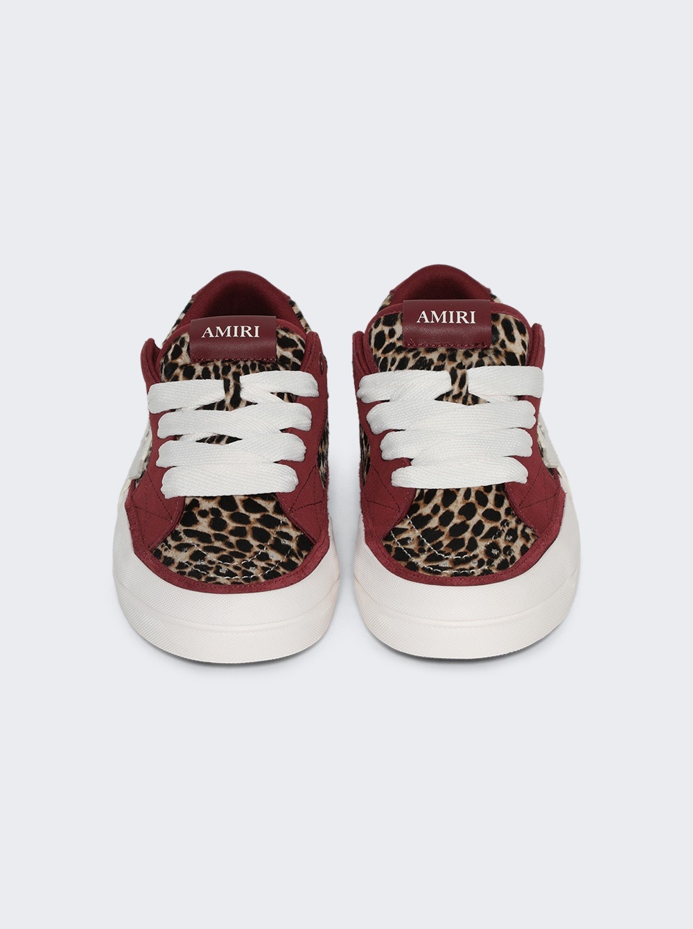 Leopard Sunset Skate Low Sneakers Burgundy - 5