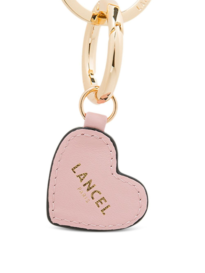 LANCEL leather heart keychain outlook