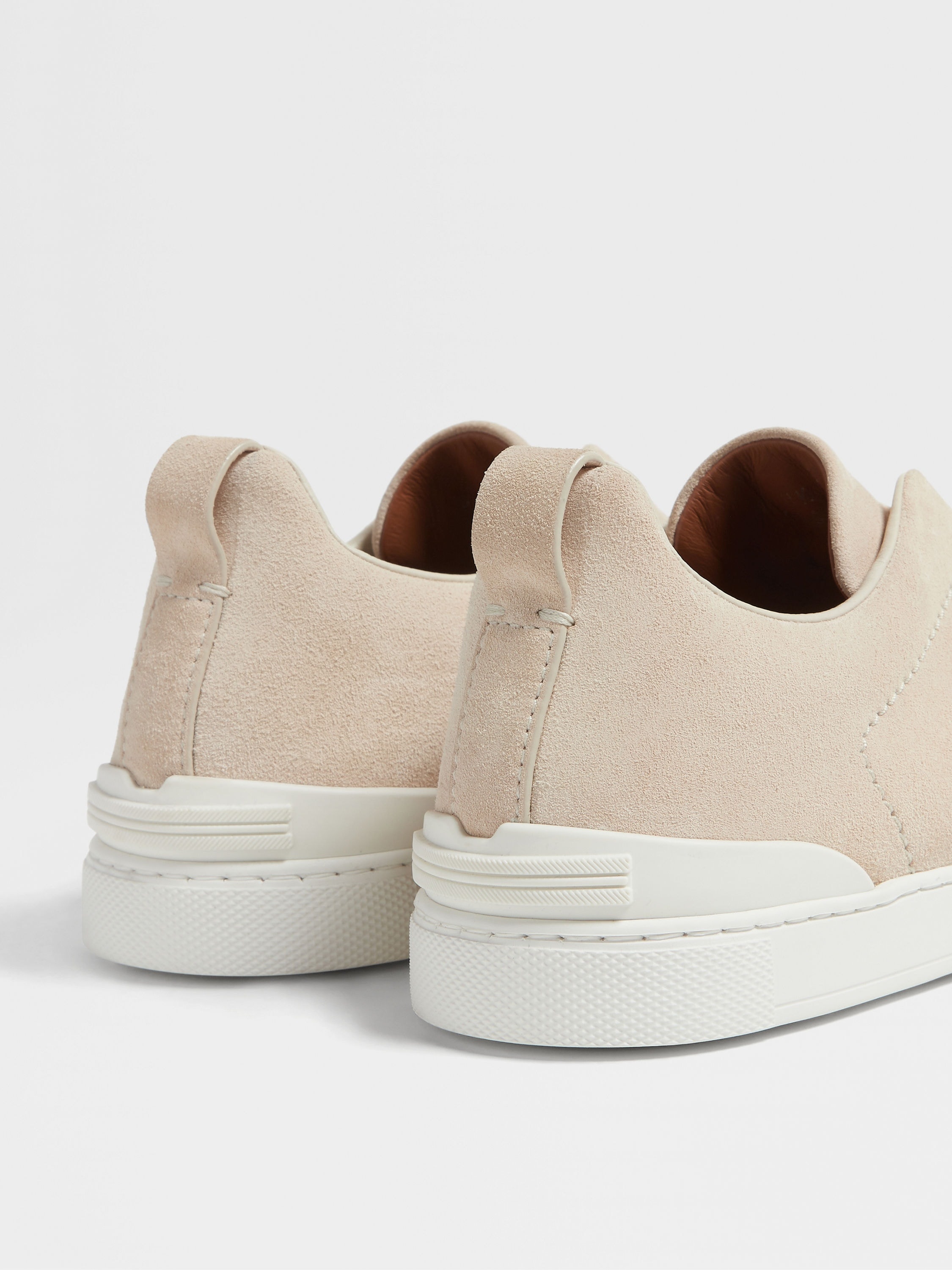 LIGHT BEIGE SUEDE TRIPLE STITCH™ SNEAKERS - 3