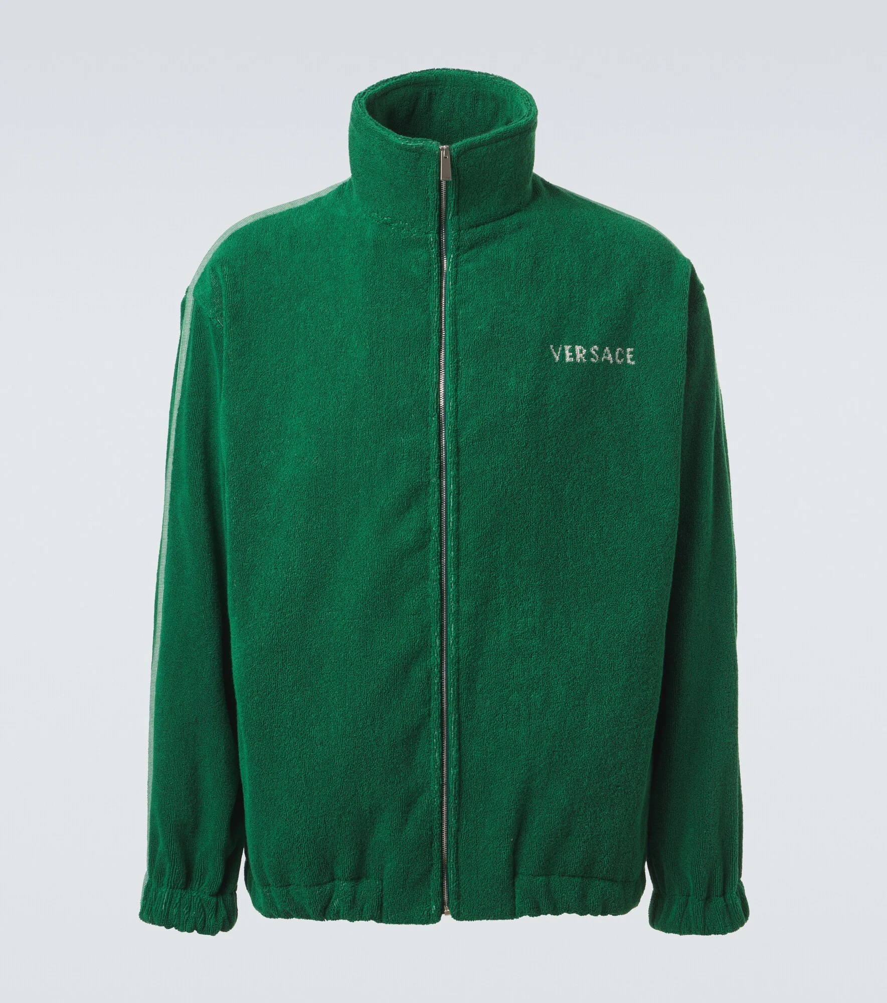 Medusa jacquard cotton terry jacket - 1
