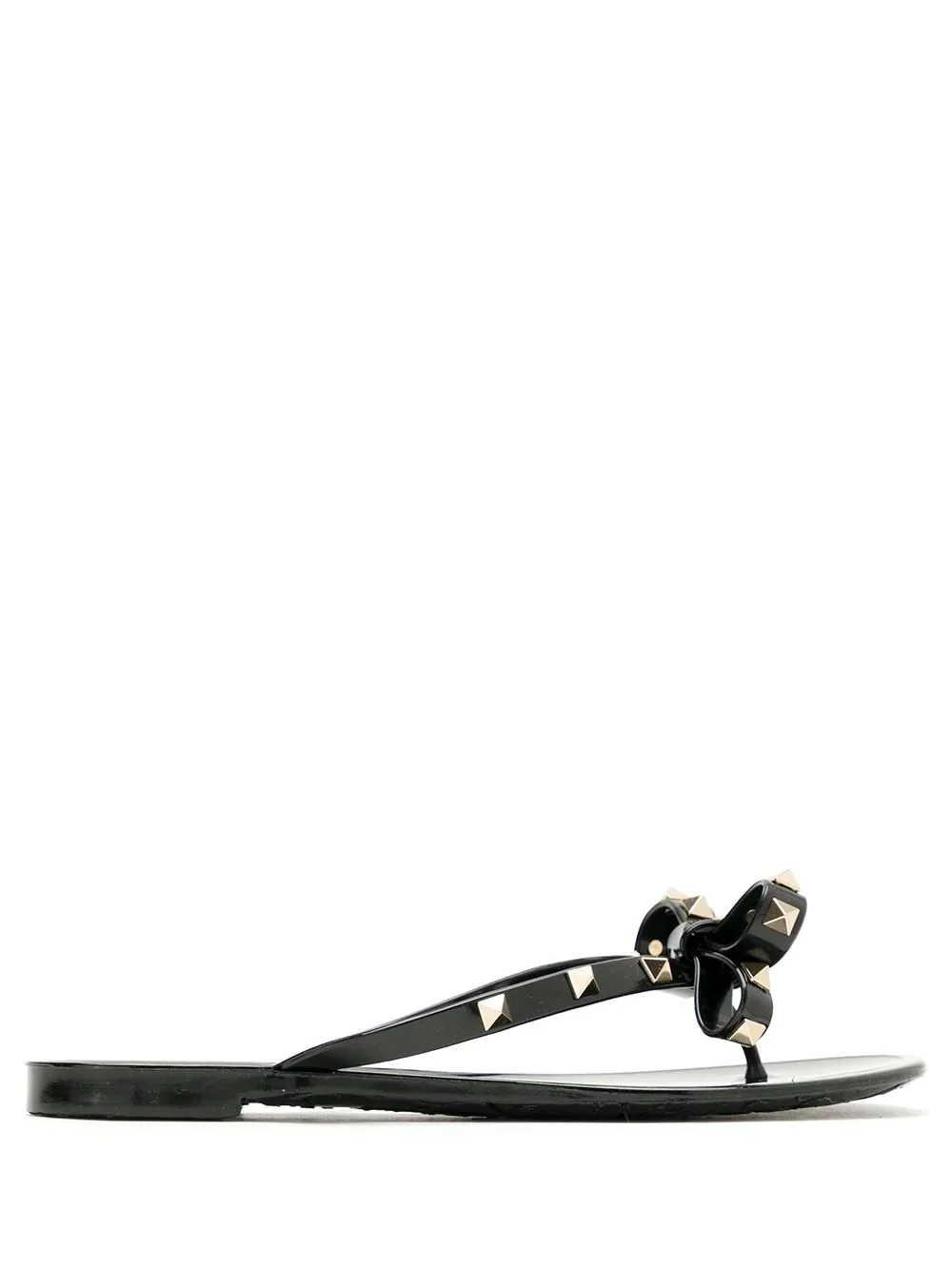 Rockstud bow sandals - 1
