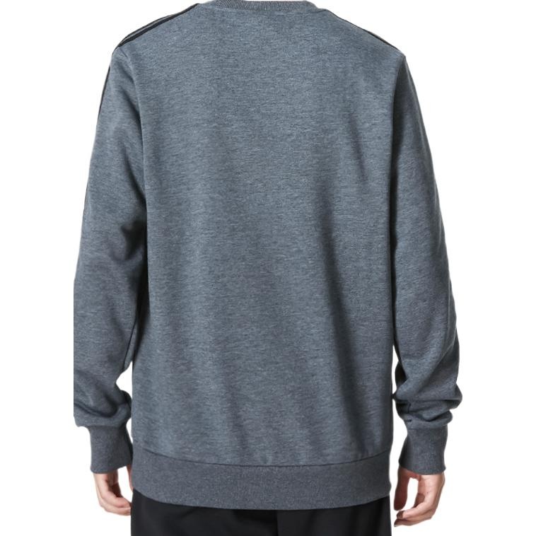 Men's adidas Pullover Round Neck Printing Long Sleeves Gray H12166 - 3