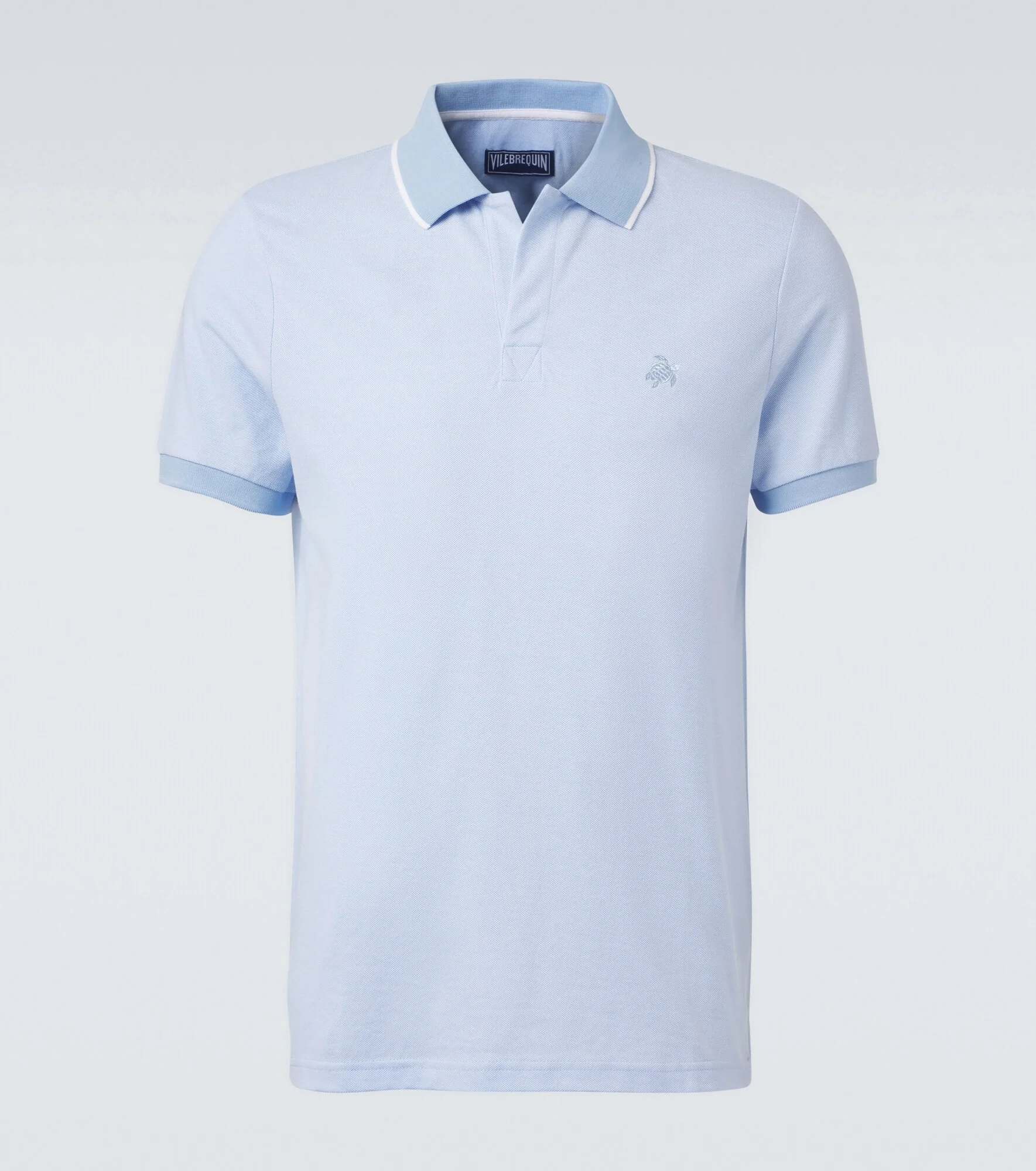 Cotton piqué polo shirt - 1