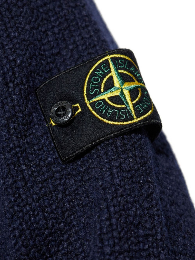 zip-front patch-pocket wool sweater 5