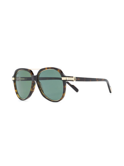 Cartier C Décor oversized-frame sunglasses outlook