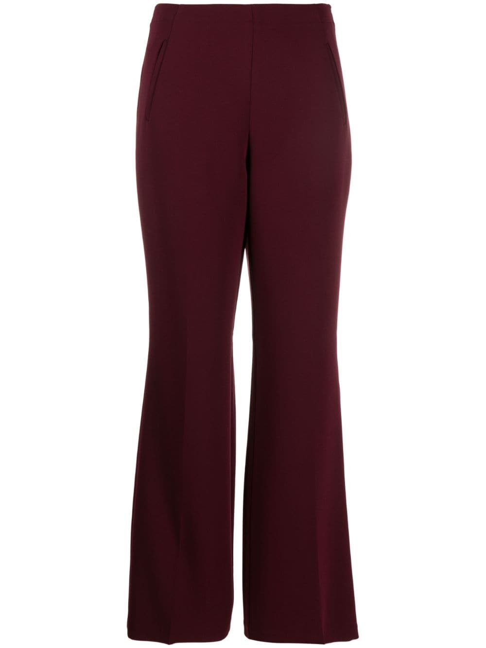 high-waist flared trousers - 1