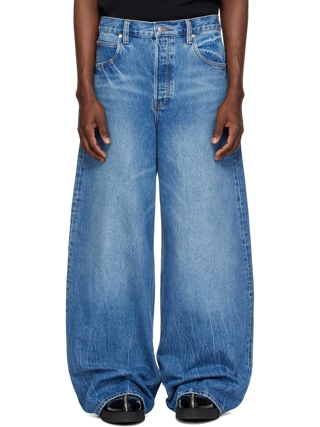 Blue Surge Low Rise Wide Leg Jeans - 1