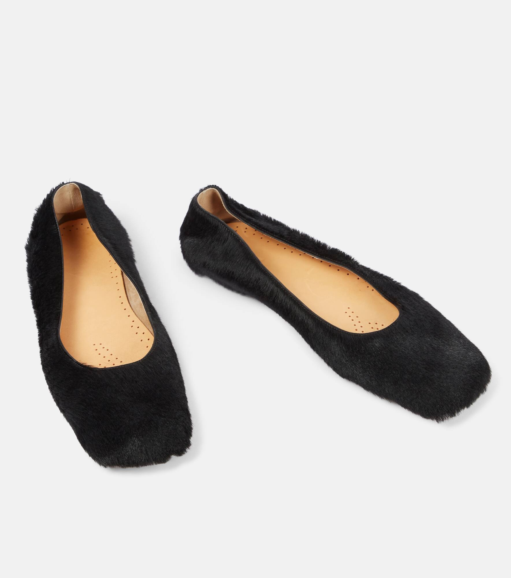 Calf hair ballet flats - 5
