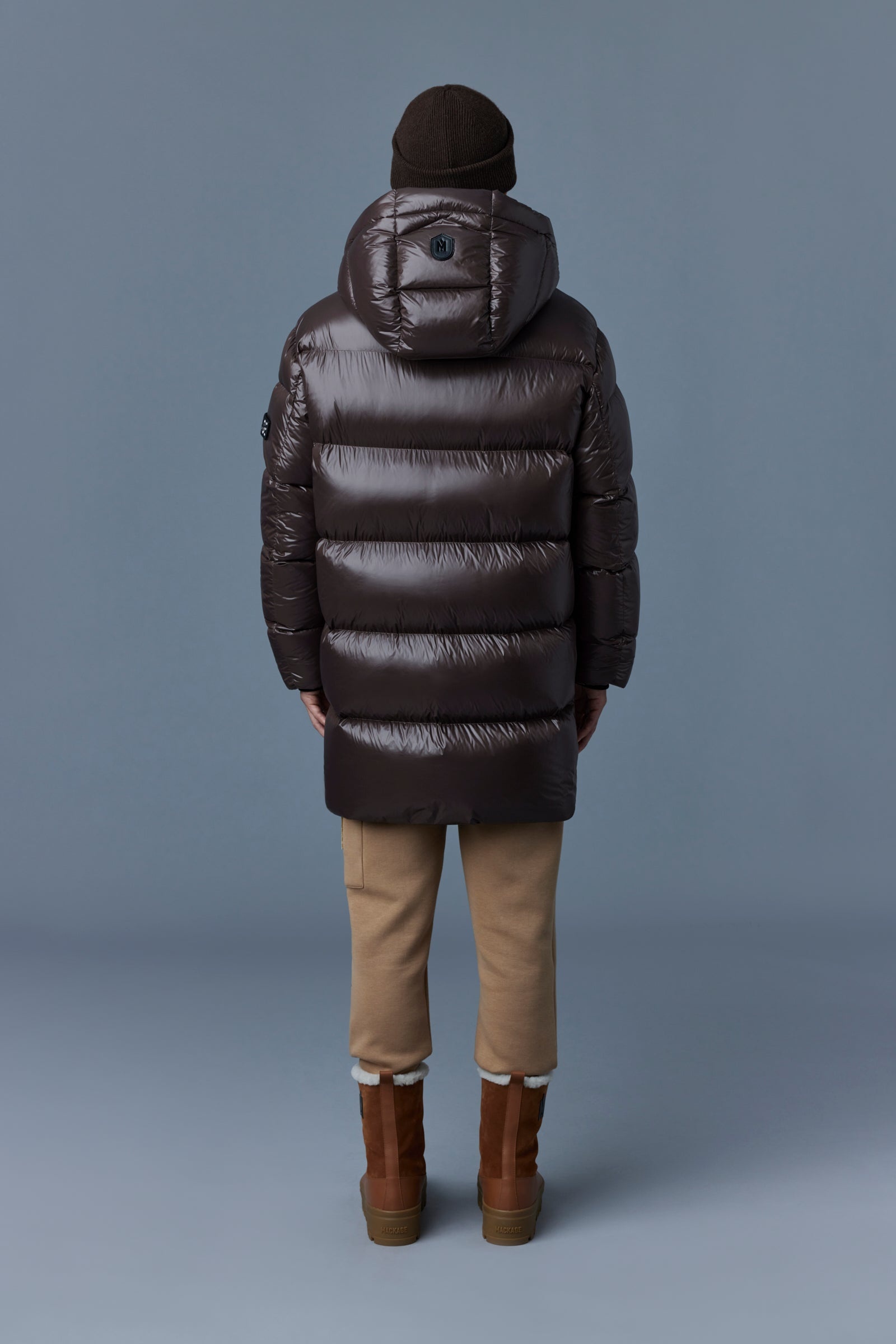 KENDRICK lustrous light down parka with hood - 4