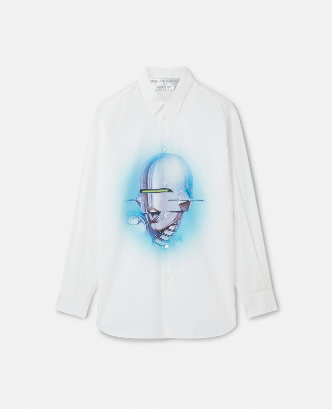 Stella McCartney + Sorayama Sexy Robot Print Organic Cotton Boyfriend Shirt - 1