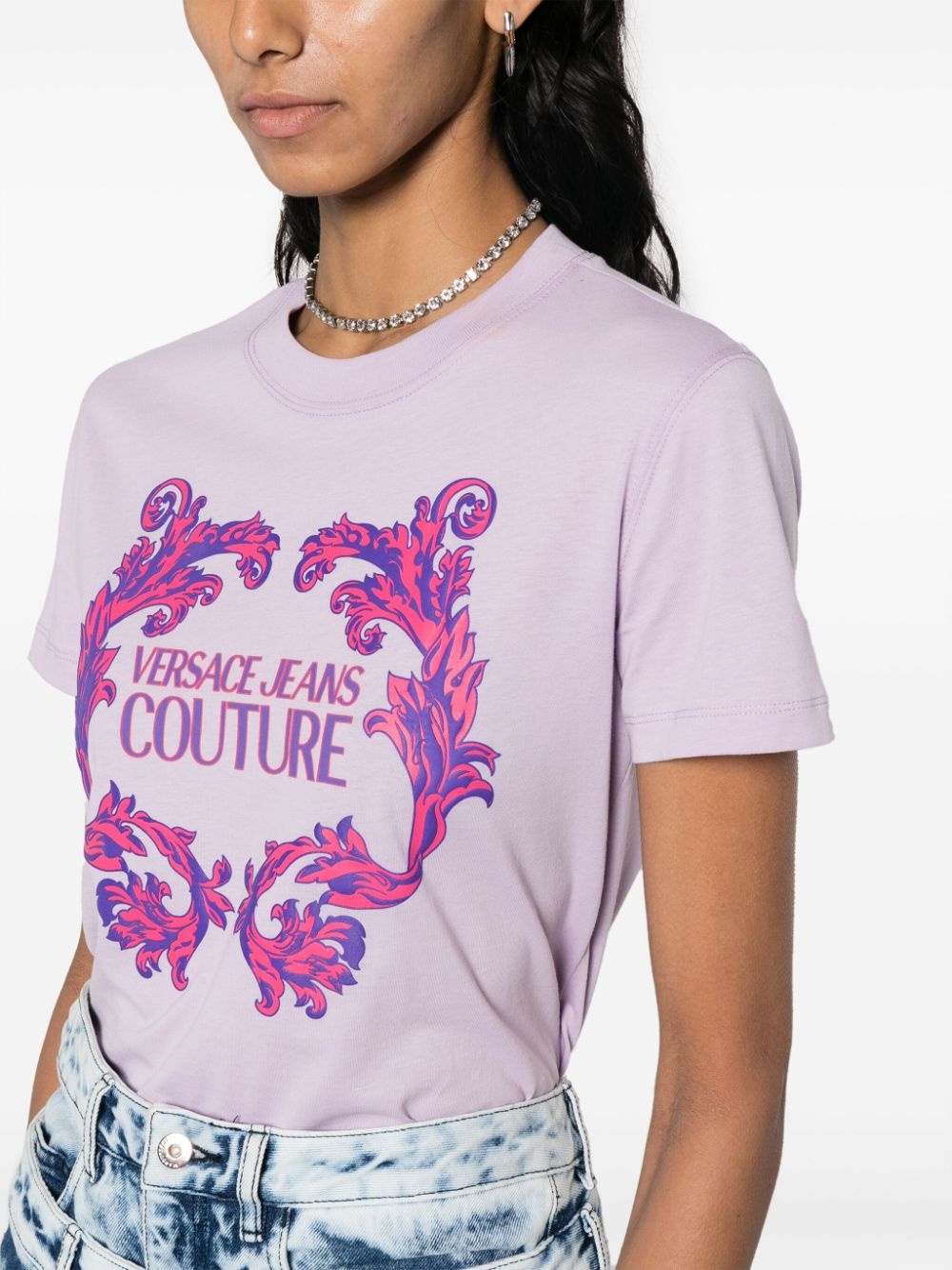 logo-print cotton T-shirt - 5