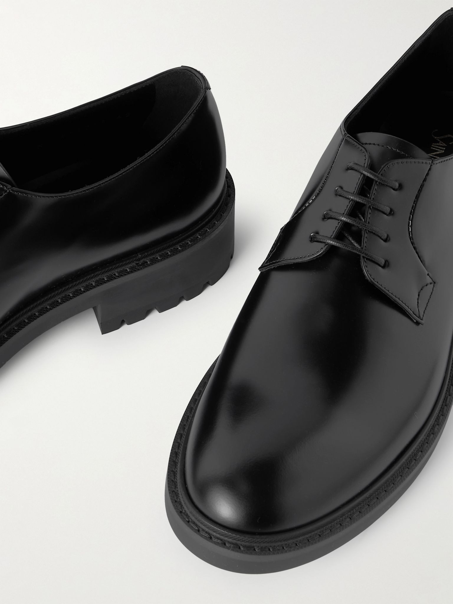 Antoine Leather Derby Shoes Black - 5