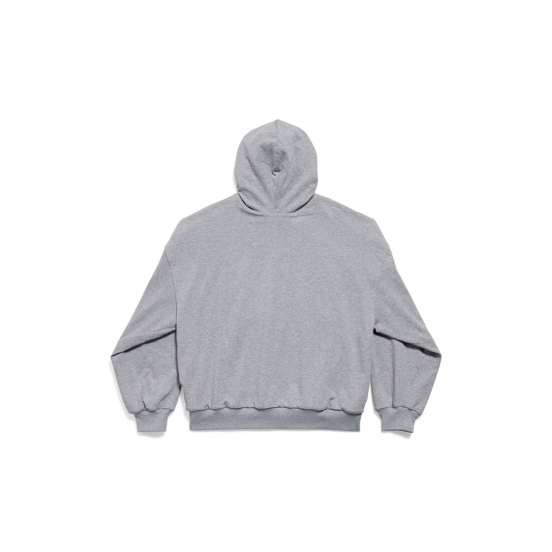 Men's Balenciaga Boxing Lined Hoodie Regular Fit in Grey - 2