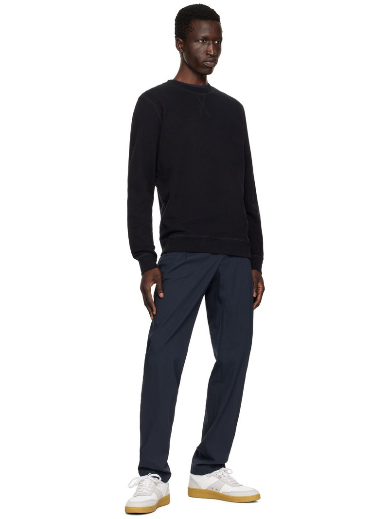Sunspel Black Loopback Sweatshirt outlook