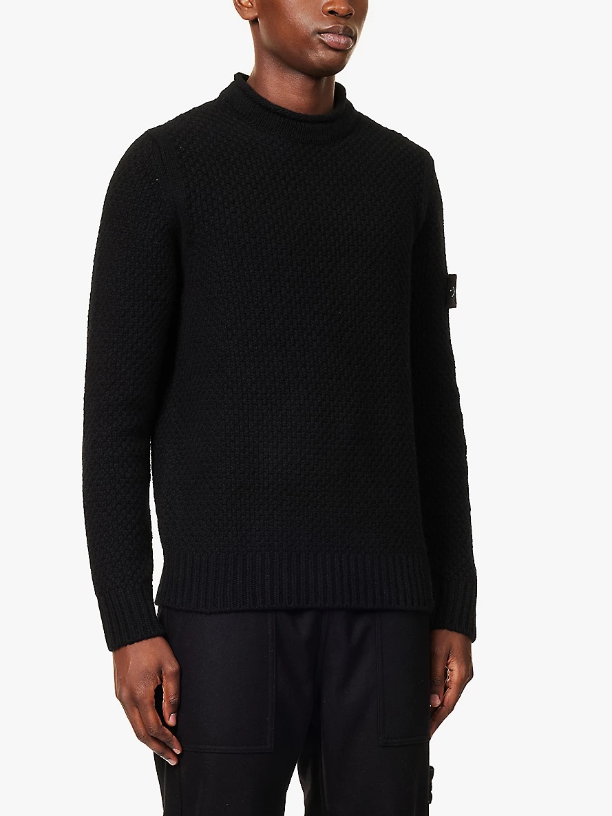 Ghost crew-neck relaxed-fit wool jumper - 3