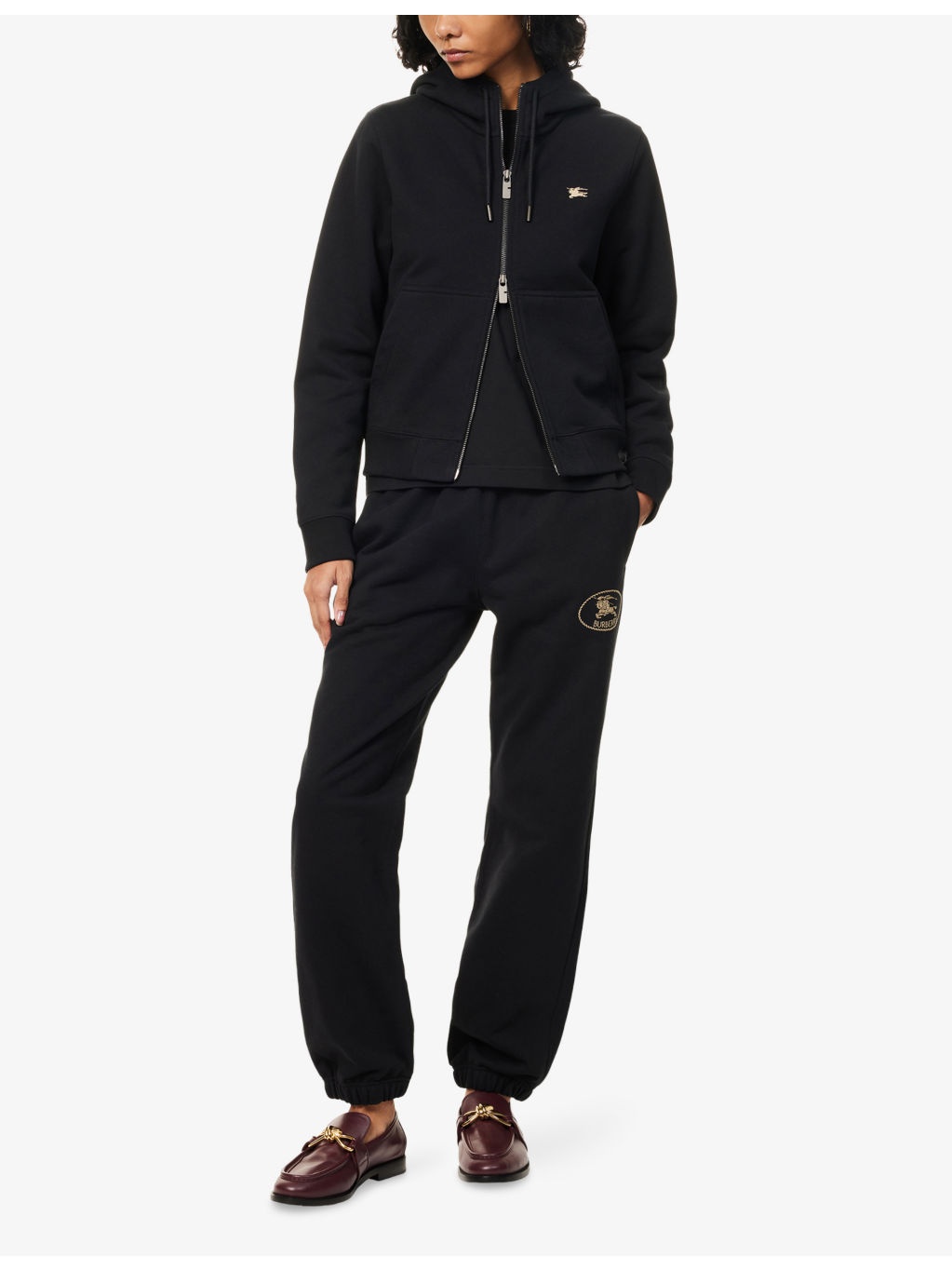 Brand-Embroidery Regular-Fit Cotton-Jersey Hoody - 2