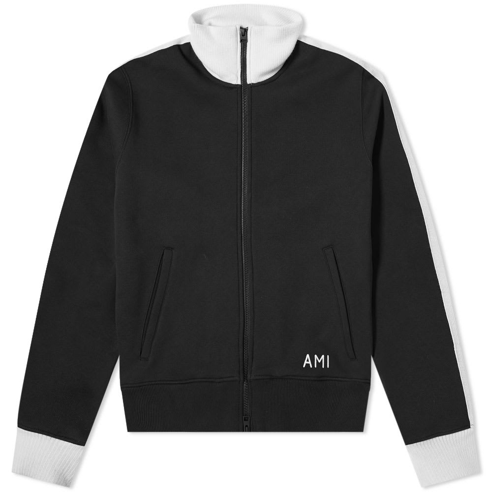 AMI Zip Through Wool Track Jacket - 1