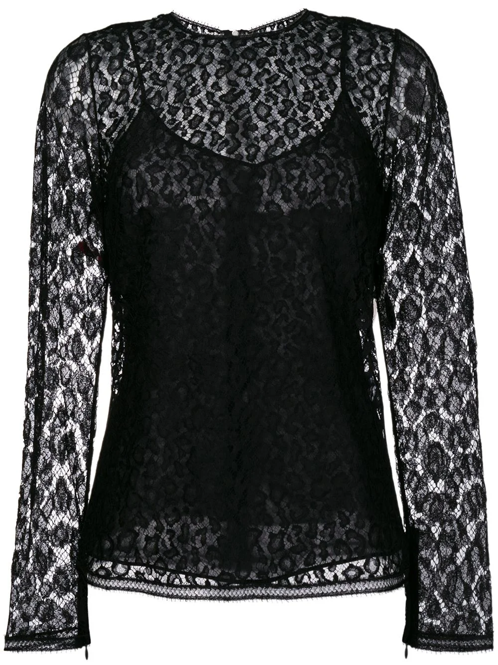 printed layered top - 1