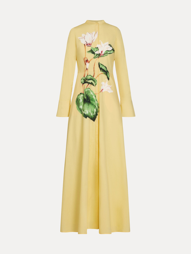 CHINÉ CYCLAMEN COTTON POPLIN CAFTAN 1