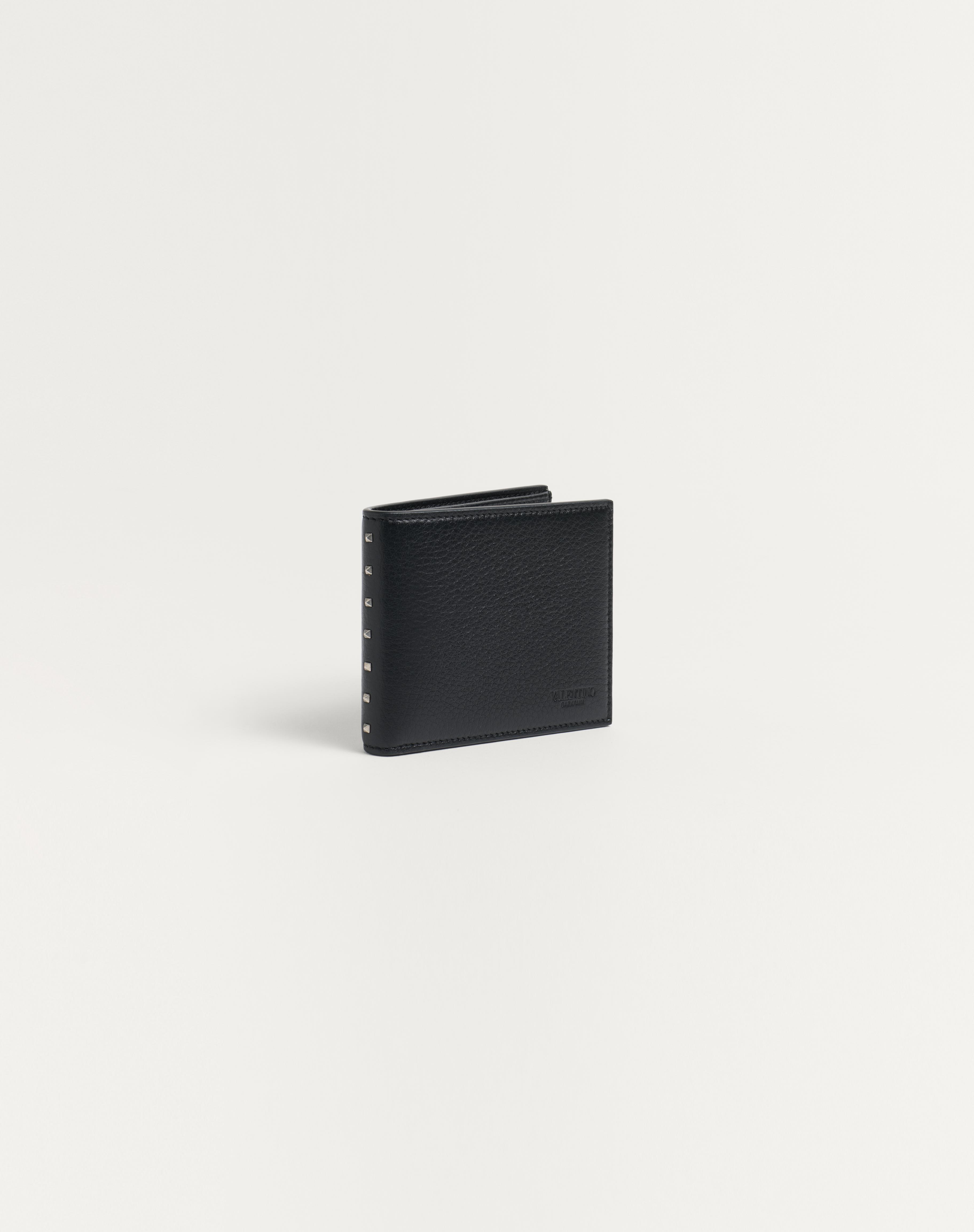 ROCKSTUD WALLET IN GRAINY CALFSKIN - 4