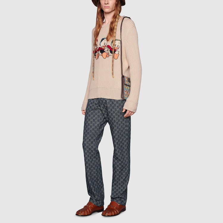 Disney x Gucci Donald Duck Cotton Wool Jumper Cream 650076-XKBRQ-9791 - 2