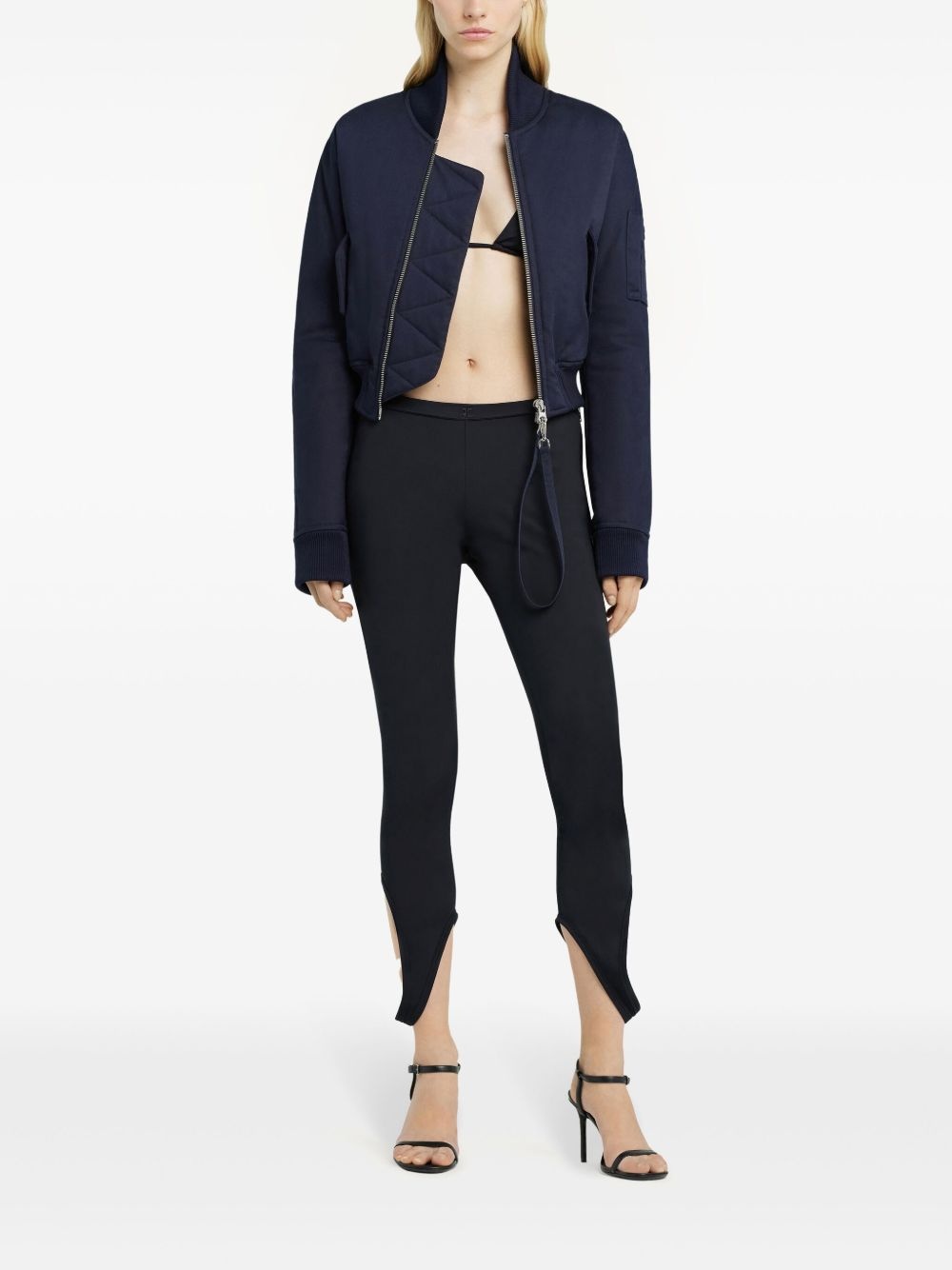 cropped bomber jacket - 2