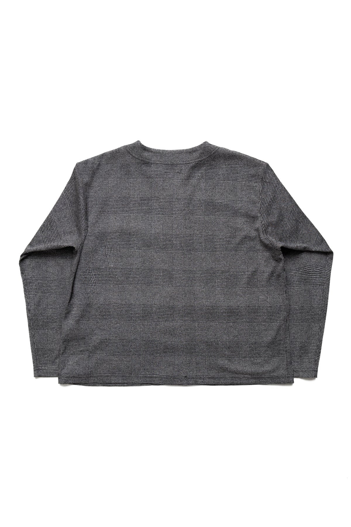 Knit Cardigan Glen Plaid Knit Jersey - Black/Grey - 3