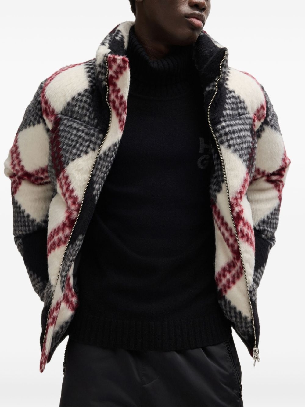 check-pattern jacket - 6