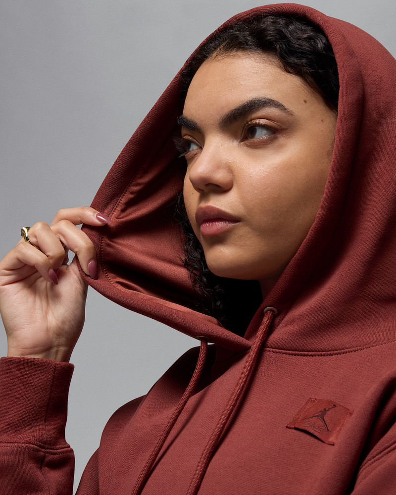 Jordan Flight Fleece Women's Satin-Lined Pullover Hoodie 7