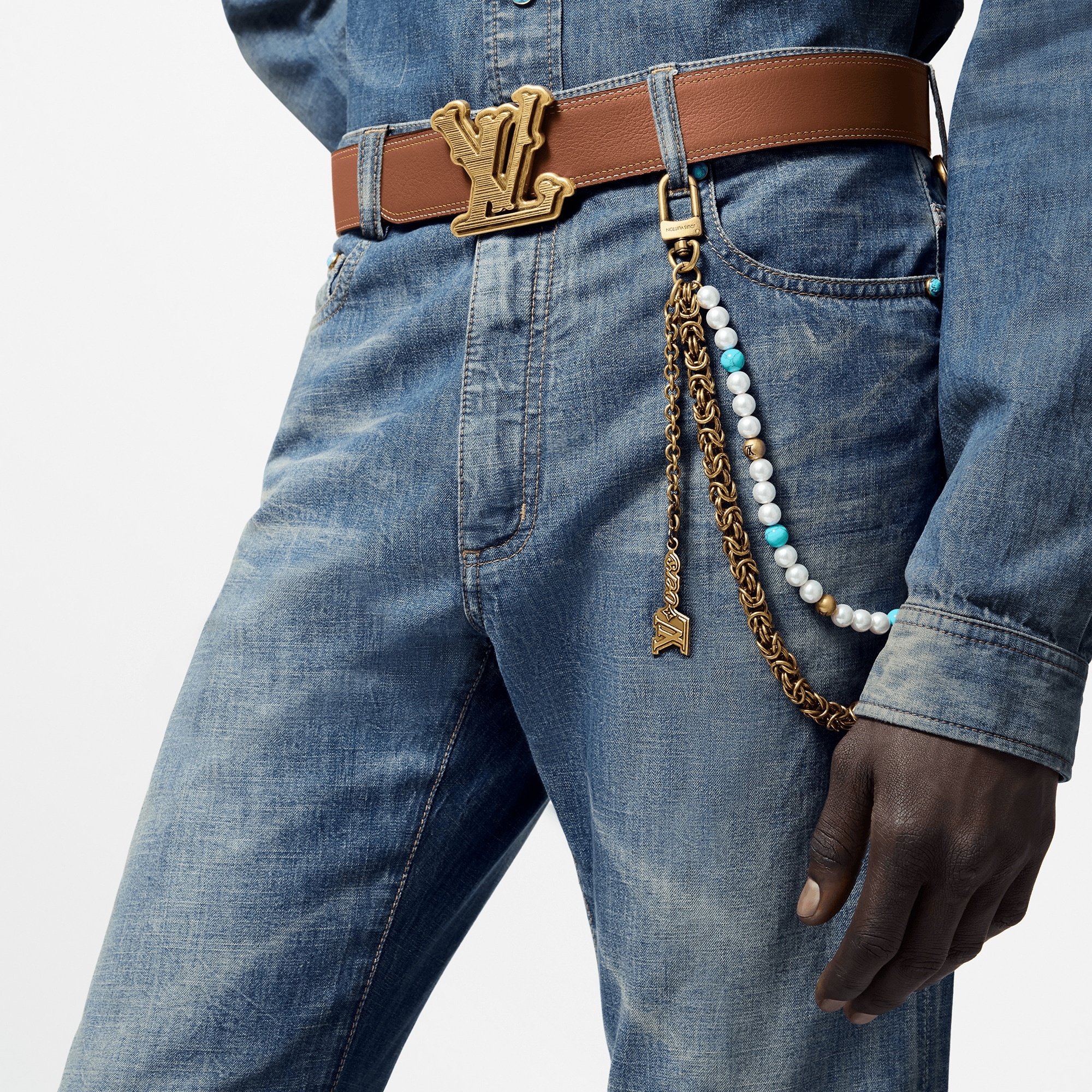 Pearls Chain Belt and Bag Charm - 3