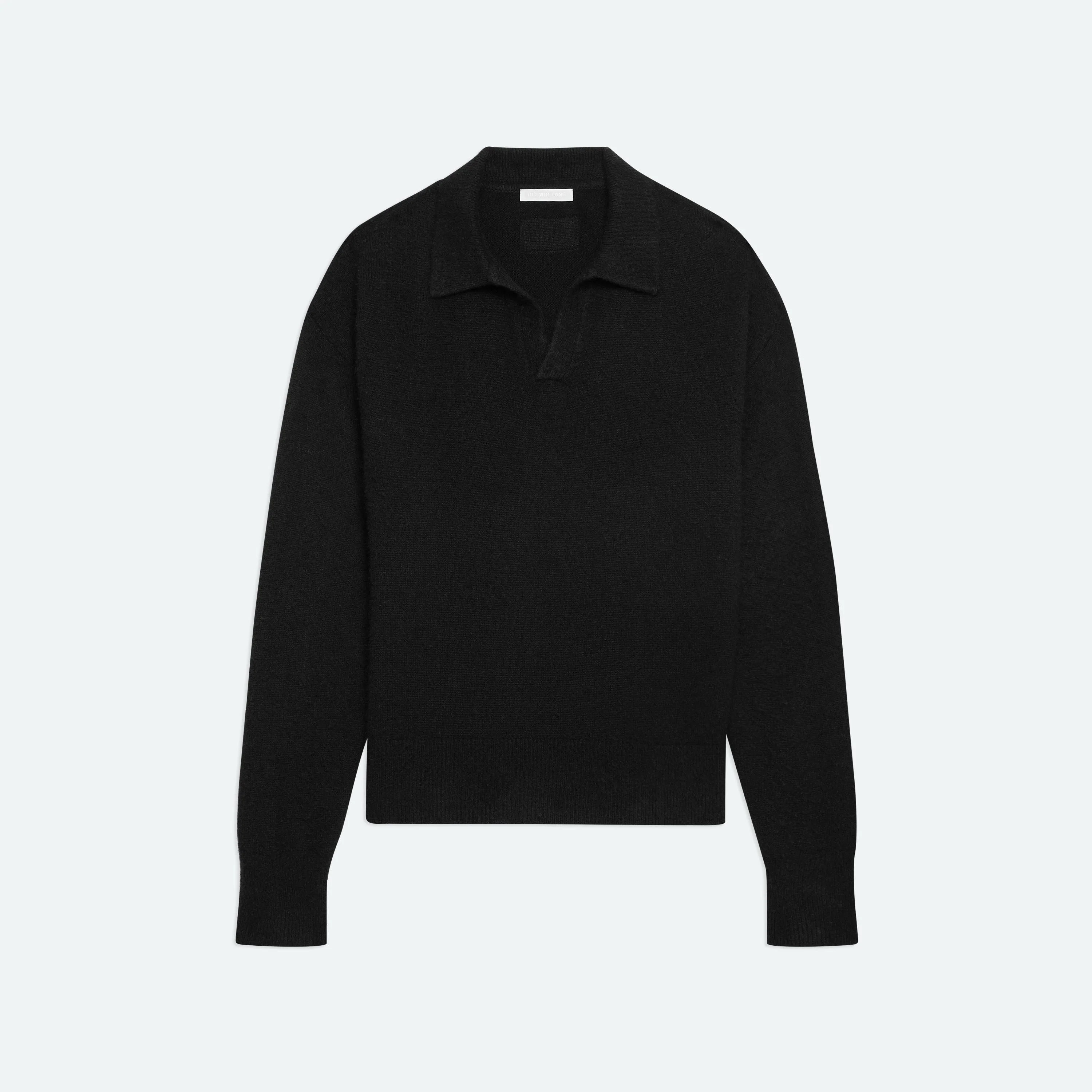 BRUSHED POLO SWEATER - 1