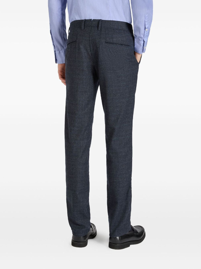 x Incotex prince wales check trousers 4