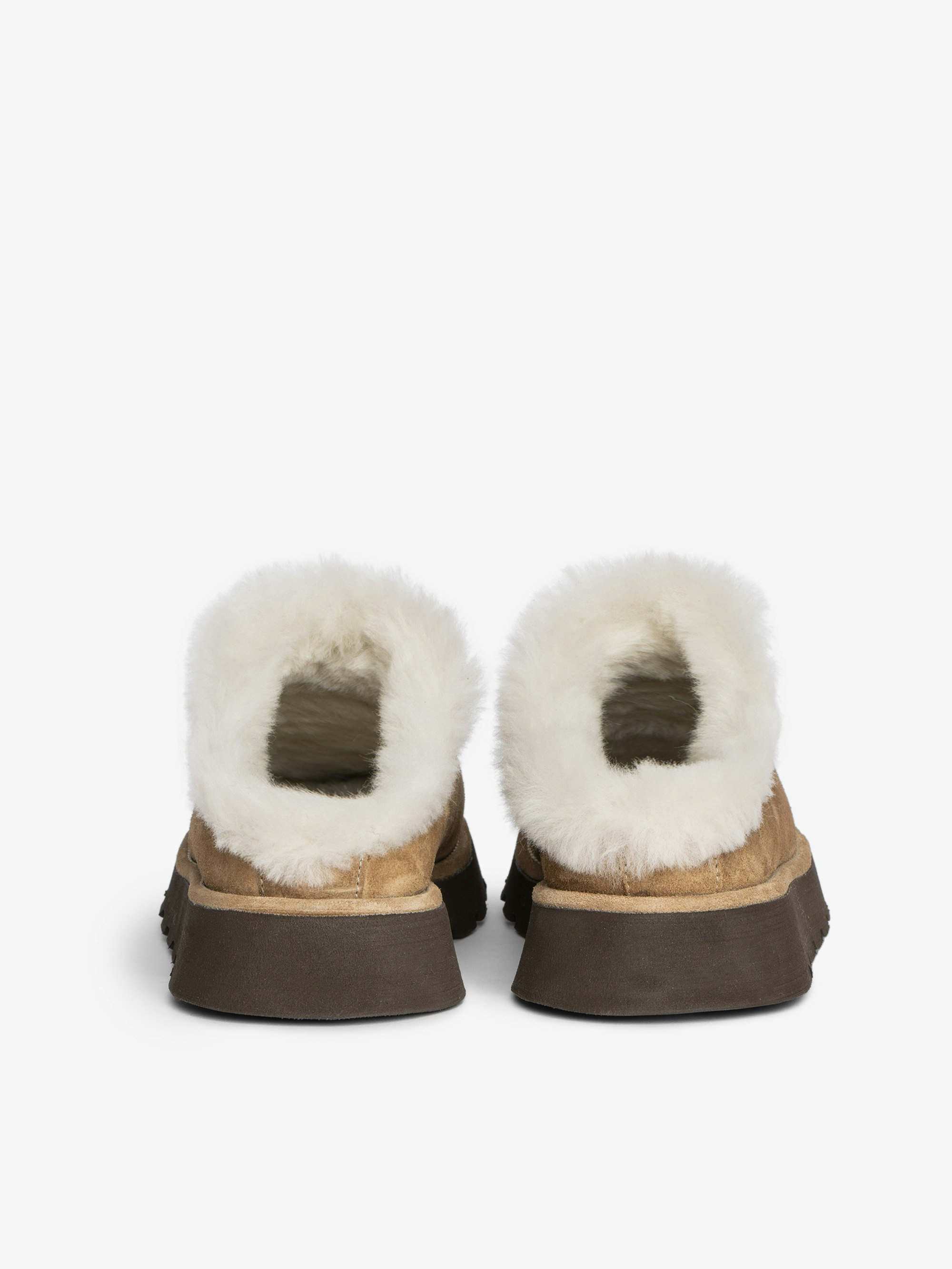 Teddy Shearling Mules - 4